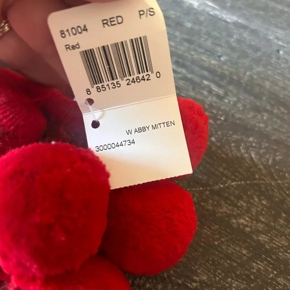 Coach Vintage New with Tags Red Abbey Mittens - Picture 4 of 6